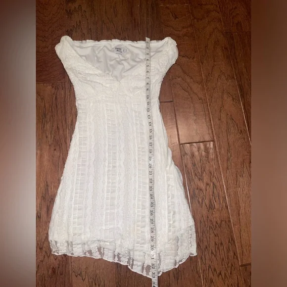 Princess Polly Breezy Off the Shoulder Mini Dress White size 4 - Picture 11 of 12